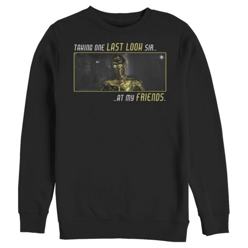 Men’s Star Wars The Rise of Skywalker C-3PO One Last Look Sweatshirt