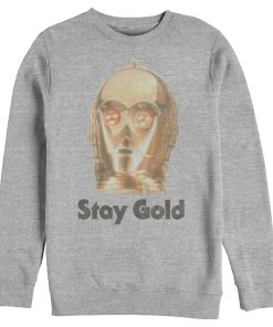 Men’s Star Wars The Rise of Skywalker C-3PO Stay Gold Sweatshirt