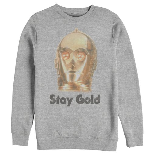 Men’s Star Wars The Rise of Skywalker C-3PO Stay Gold Sweatshirt