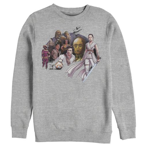 Men’s Star Wars The Rise of Skywalker Character Cartoon Sweatshirt