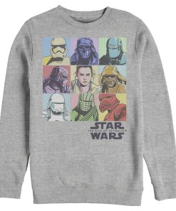 Men’s Star Wars The Rise of Skywalker Pastel Character Bingo Sweatshirt