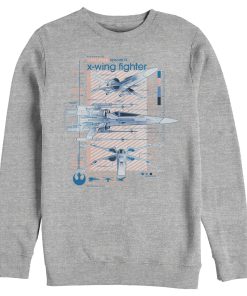 Men’s Star Wars The Rise of Skywalker X-Wing Details Sweatshirt