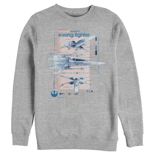 Men’s Star Wars The Rise of Skywalker X-Wing Details Sweatshirt