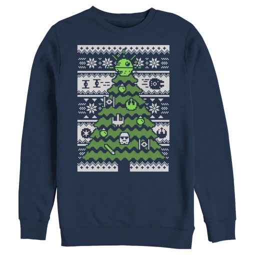 Men’s Star Wars Ugly Sweater Christmas Tree Sweatshirt