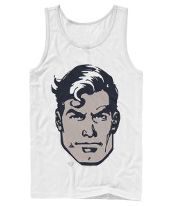 Men’s Superman Classic Clark Kent Portrait Tank Top
