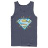 Men’s Superman Glowing Shield Logo Tank Top