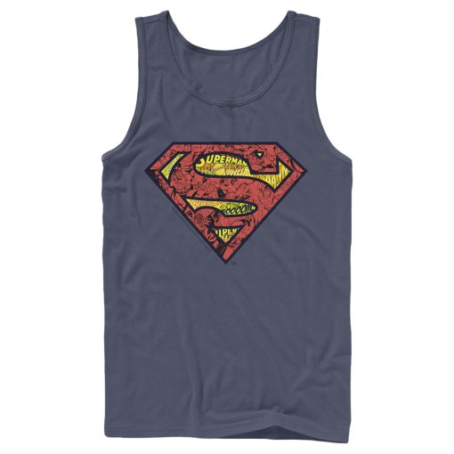 Men’s Superman Logo Collage Tank Top