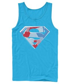 Men’s Superman Logo Geometric Tank Top