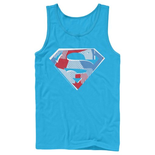 Men’s Superman Logo Geometric Tank Top