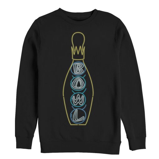 Men’s The Big Lebowski Bowling Neon Light Print Sweatshirt