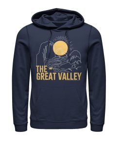 Men’s The Land Before Time Great Valley Outline Pull Over Hoodie
