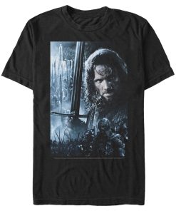 Men’s The Lord of the Rings Fellowship of the Ring Aragorn Poster T-Shirt