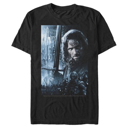 Men’s The Lord of the Rings Fellowship of the Ring Aragorn Poster T-Shirt