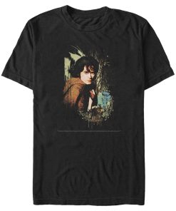 Men’s The Lord of the Rings Fellowship of the Ring Frodo Paint Splatter T-Shirt