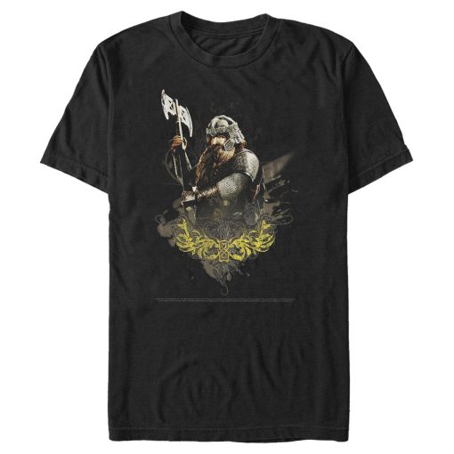 Men’s The Lord of the Rings Fellowship of the Ring Gimli Paint Splatter T-Shirt