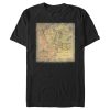 Men’s The Lord of the Rings Fellowship of the Ring Map of Middle Earth T-Shirt