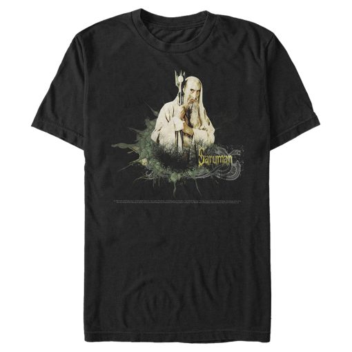 Men’s The Lord of the Rings Fellowship of the Ring Saruman Paint Splatter T-Shirt