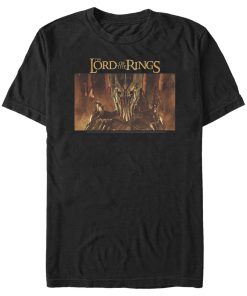Men’s The Lord of the Rings Fellowship of the Ring Sauron Movie Poster T-Shirt