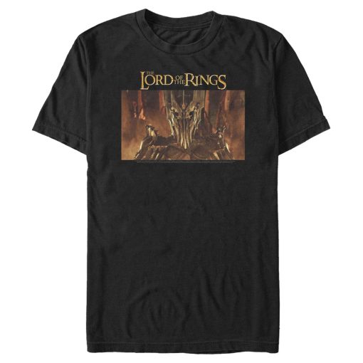 Men’s The Lord of the Rings Fellowship of the Ring Sauron Movie Poster T-Shirt