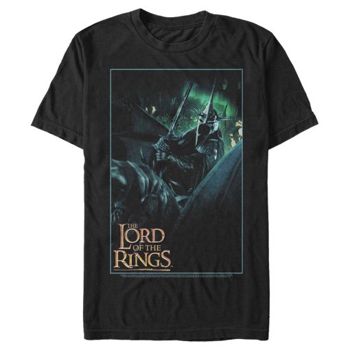 Men’s The Lord of the Rings Fellowship of the Ring Witch-King of Angmar Movie Poster T-Shirt