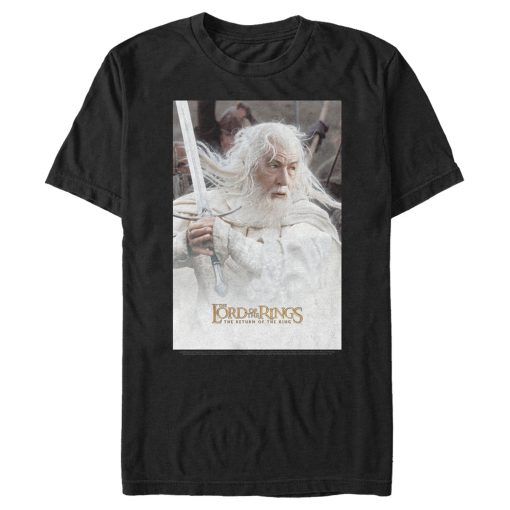 Men’s The Lord of the Rings Return of the King Gandalf Movie Poster T-Shirt