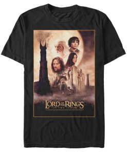 Men’s The Lord of the Rings Two Towers Movie Poster T-Shirt
