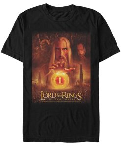 Men’s The Lord of the Rings Two Towers Saruman and the Eye of Sauron T-Shirt