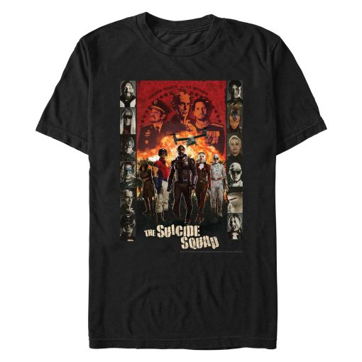 Men’s The Suicide Squad Character Poster T-Shirt