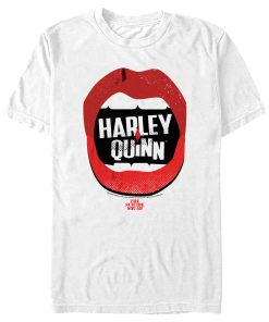 Men’s The Suicide Squad Harley Quinn Lips Logo T-Shirt