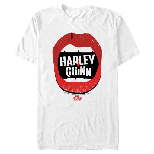 Men’s The Suicide Squad Harley Quinn Lips Logo T-Shirt