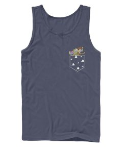 Men’s Toy Story Buzz & Woody Cloud Pocket Print Tank Top
