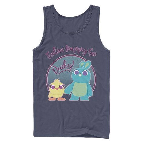 Men’s Toy Story Ducky & Bunny Feelin’ Happy Tank Top