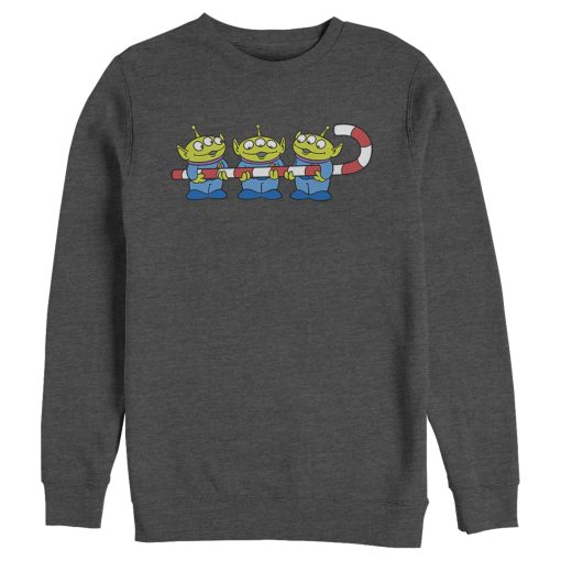 Men’s Toy Story Little Green Men Candy Cane Sweatshirt