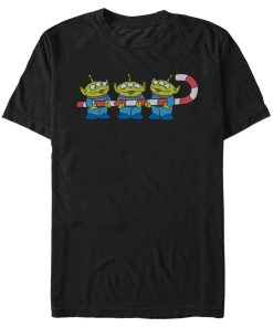 Men’s Toy Story Little Green Men Candy Cane T-Shirt