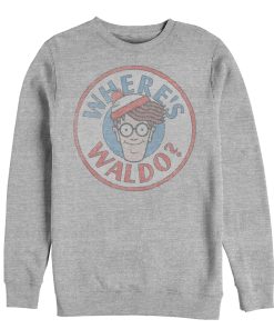 Men’s Where’s Waldo Retro Character Circle Sweatshirt