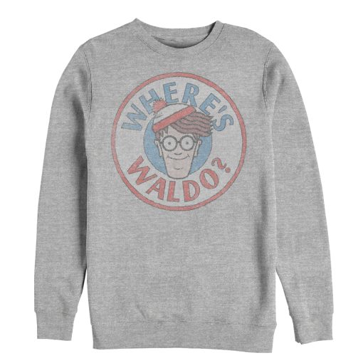 Men’s Where’s Waldo Retro Character Circle Sweatshirt