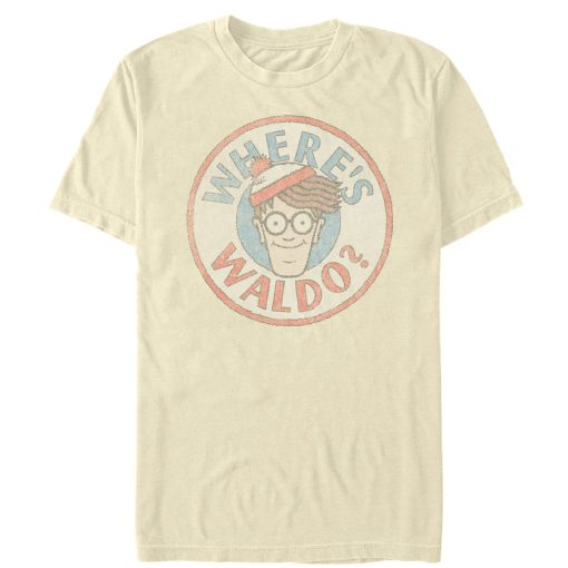 Men’s Where’s Waldo Retro Character Circle T-Shirt