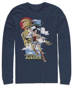 Men’s Wonder Woman 1984 Fight for Justice Long Sleeve Shirt