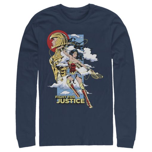 Men’s Wonder Woman 1984 Fight for Justice Long Sleeve Shirt