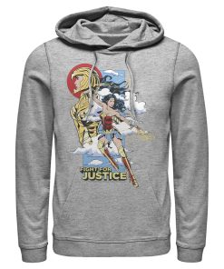 Men’s Wonder Woman 1984 Fight for Justice Pull Over Hoodie