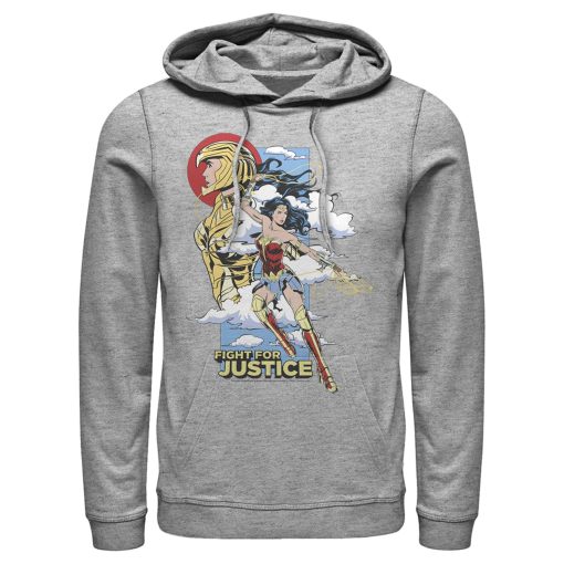 Men’s Wonder Woman 1984 Fight for Justice Pull Over Hoodie