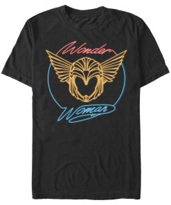 Men’s Wonder Woman 1984 Golden Neon Helmet T-Shirt