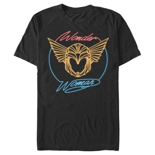 Men’s Wonder Woman 1984 Golden Neon Helmet T-Shirt