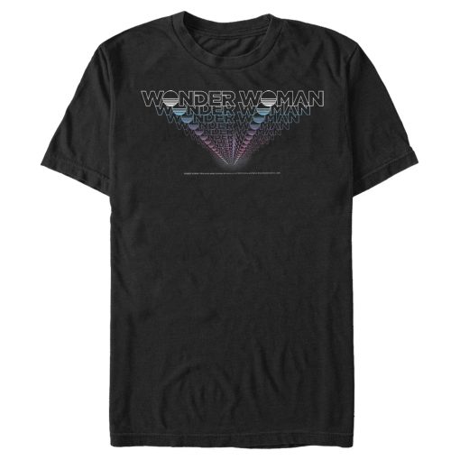 Men’s Wonder Woman 1984 Logo Retro Effect T-Shirt