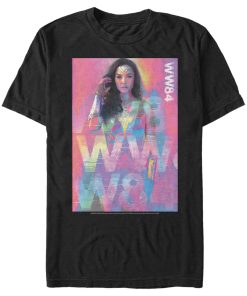 Men’s Wonder Woman 1984 Pastel Glitch T-Shirt