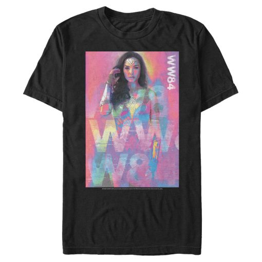 Men’s Wonder Woman 1984 Pastel Glitch T-Shirt