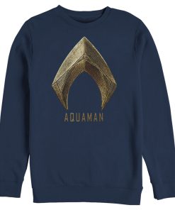 Men’s Zack Snyder Justice League Aquaman Logo Sweatshirt