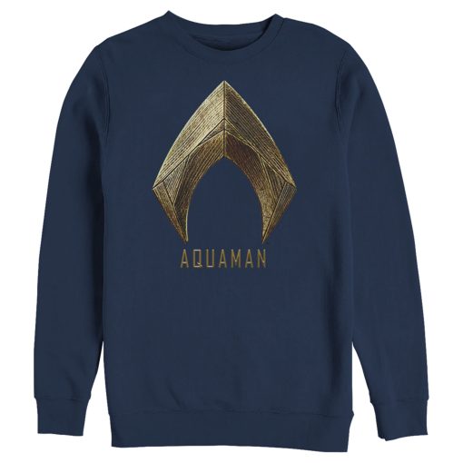 Men’s Zack Snyder Justice League Aquaman Logo Sweatshirt