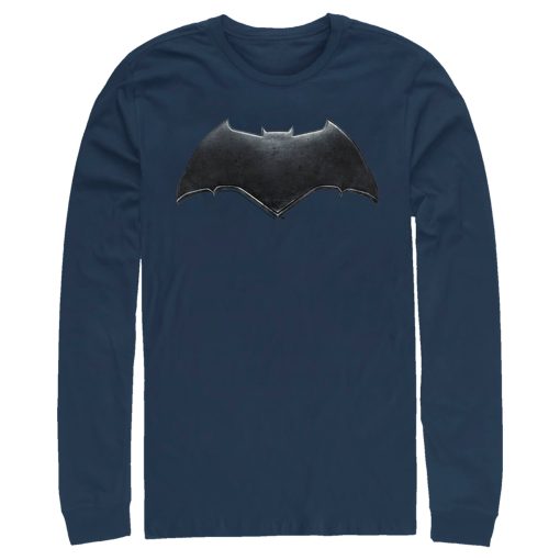 Men’s Zack Snyder Justice League Batman Logo Long Sleeve Shirt