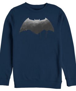 Men’s Zack Snyder Justice League Batman Silver Logo Sweatshirt